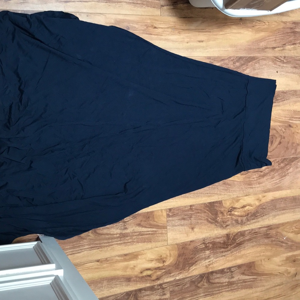Navy blue maxi skirt